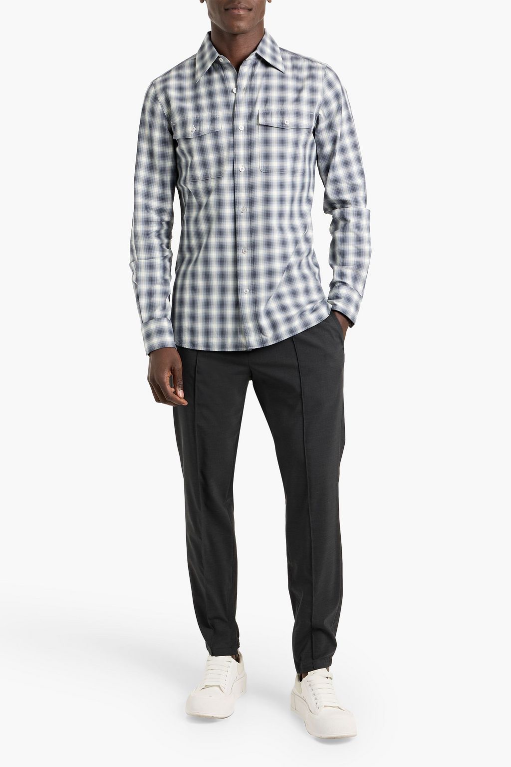 TOM FORD Checked cotton-poplin shirt | THE OUTNET