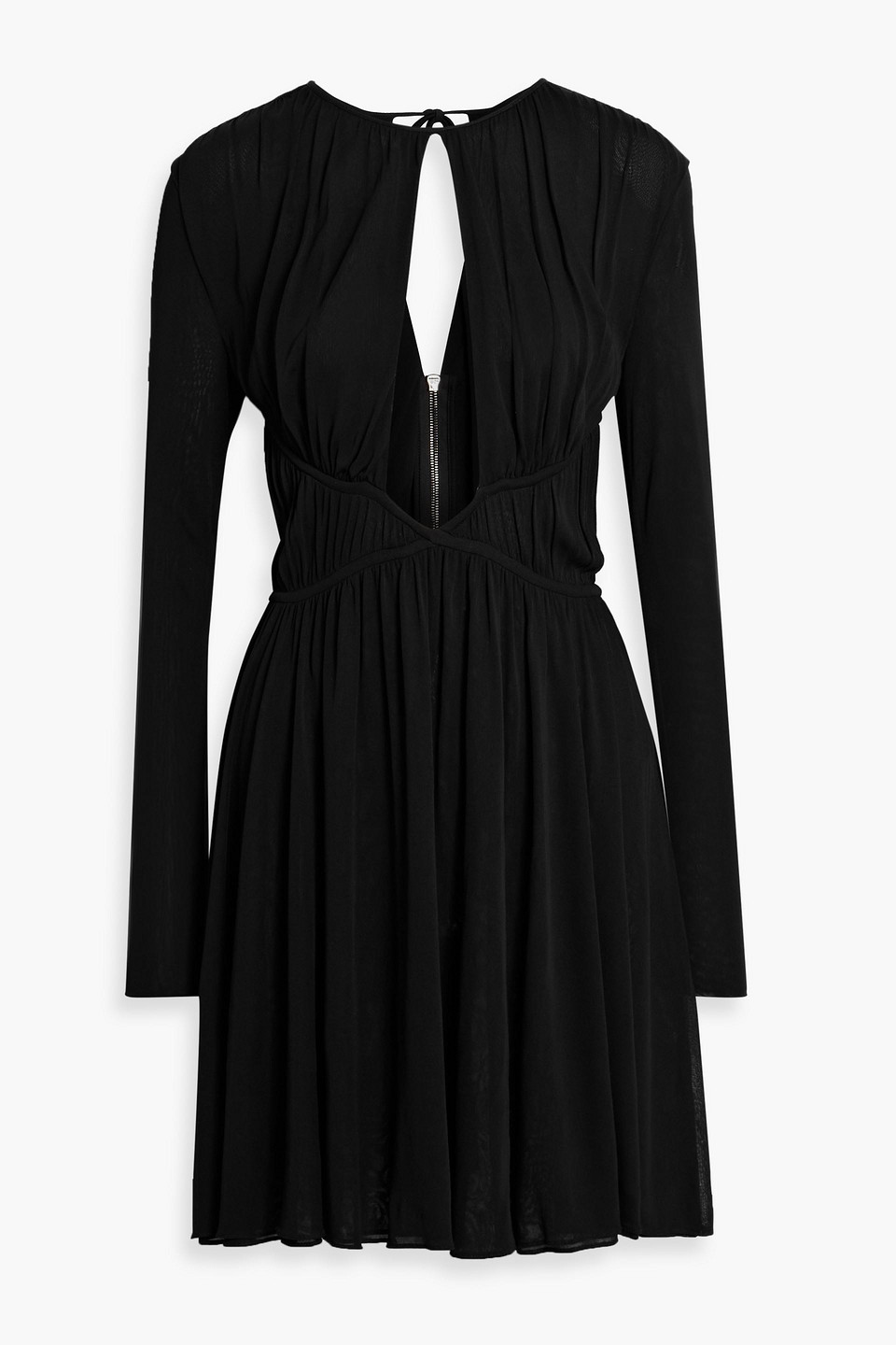 tom ford - cutout crepe mini dress - black - it 38