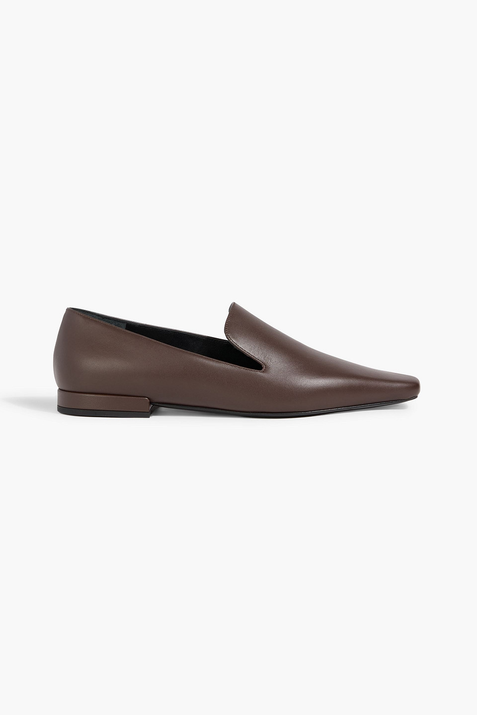 loulou de saison - carole leather loafers - brown - eu 35