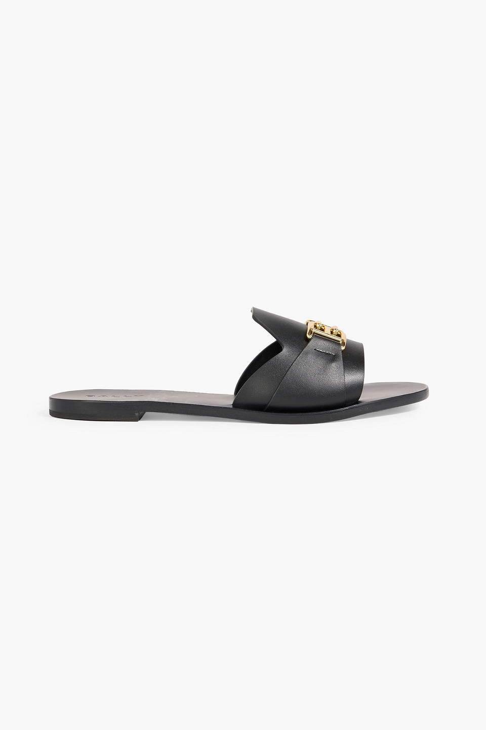 Bally Positano Embellished Leather Slides In Multi