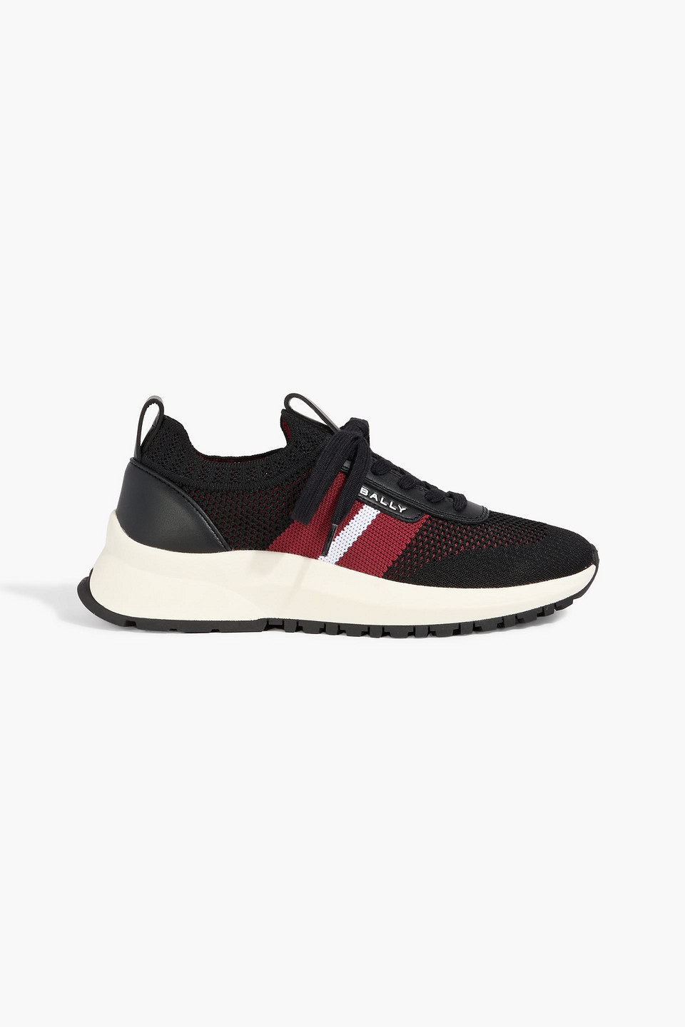 bally - darnell stretch-knit sneakers - black - eu 36