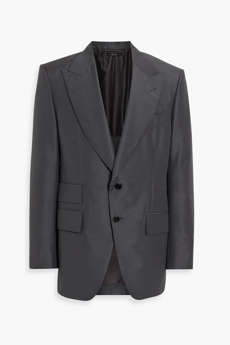 tom ford - mohair and silk-blend blazer - gray - it 52