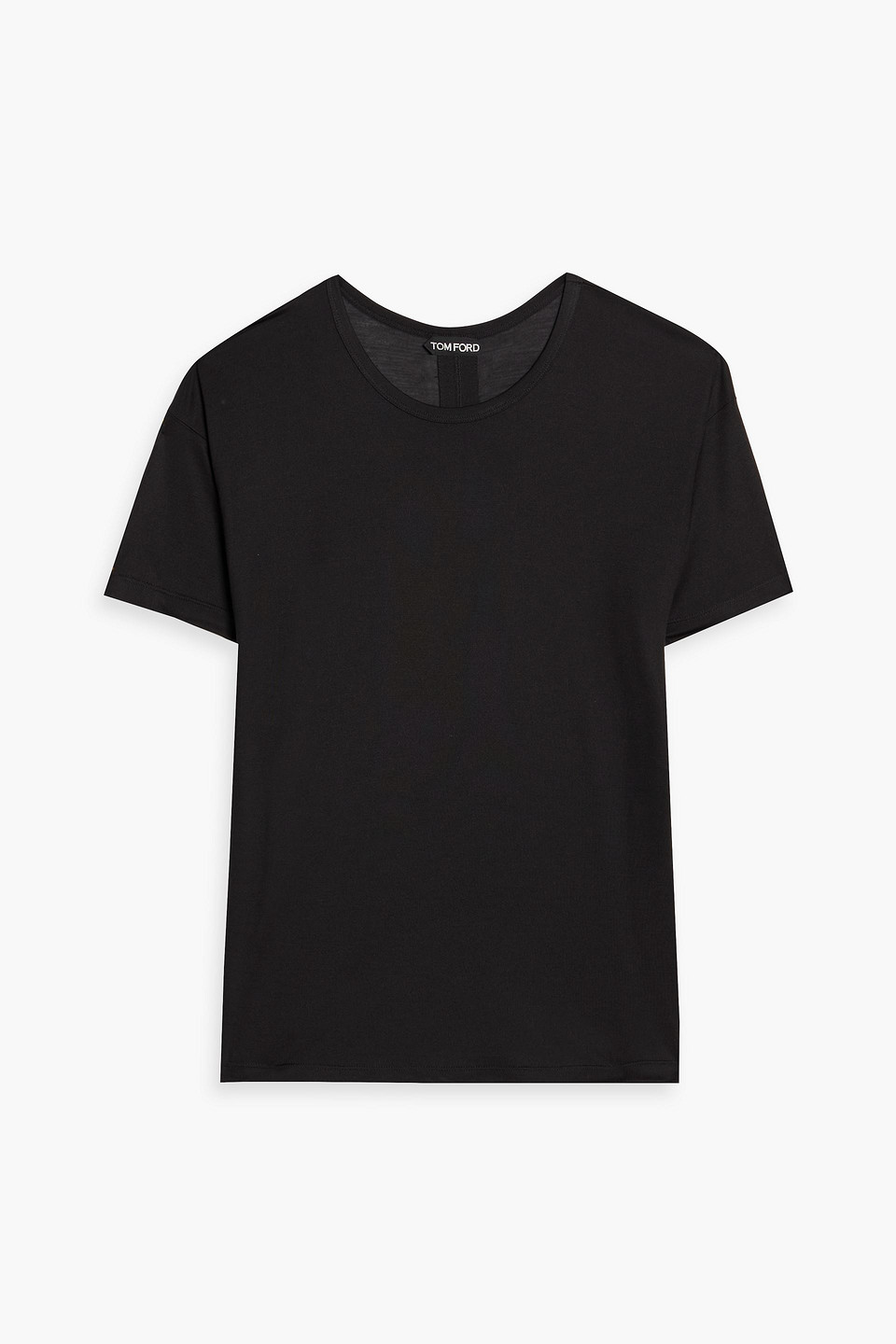 tom ford - silk-jersey t-shirt - black - it 36