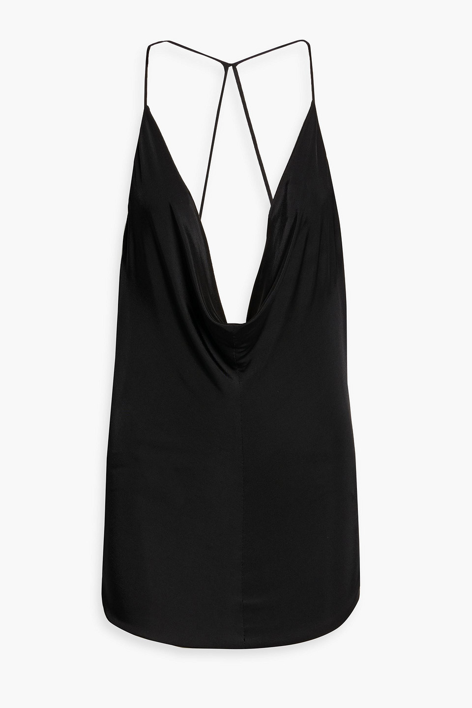 tom ford - draped stretch-jersey top - black - it 36