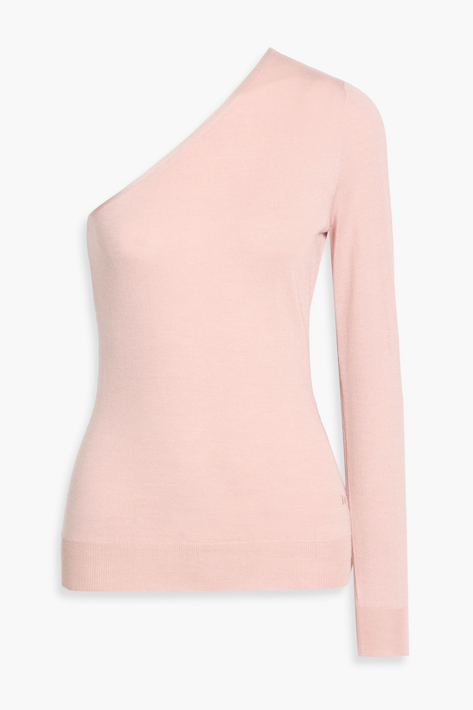 tom ford - one-sleeve cashmere and silk-blend sweater - pink - m