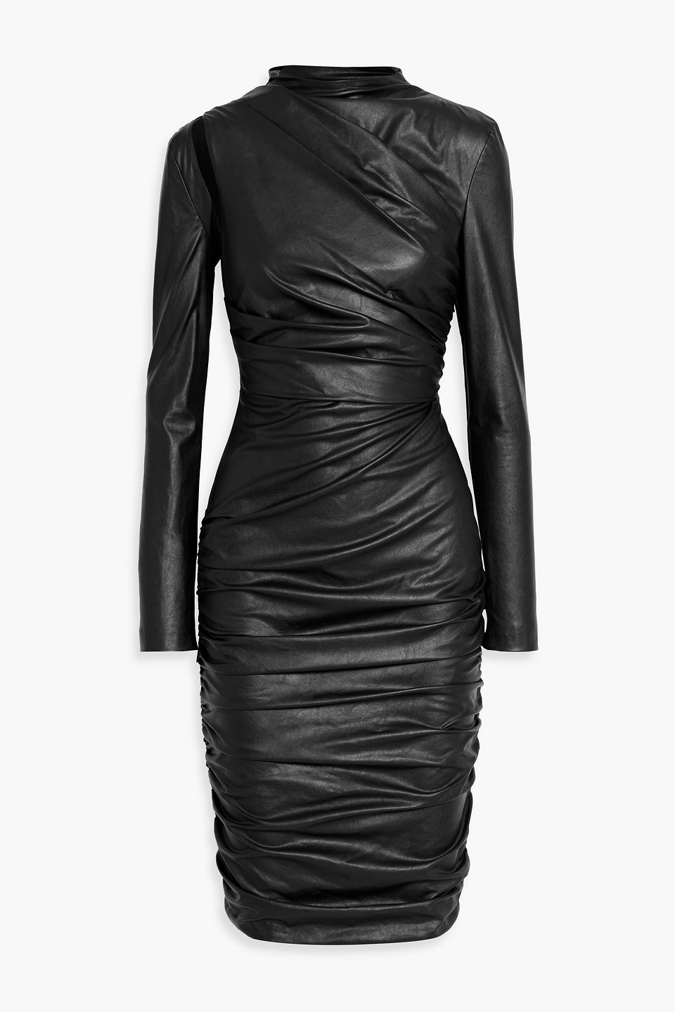 tom ford - draped cutout dress - black - it 36