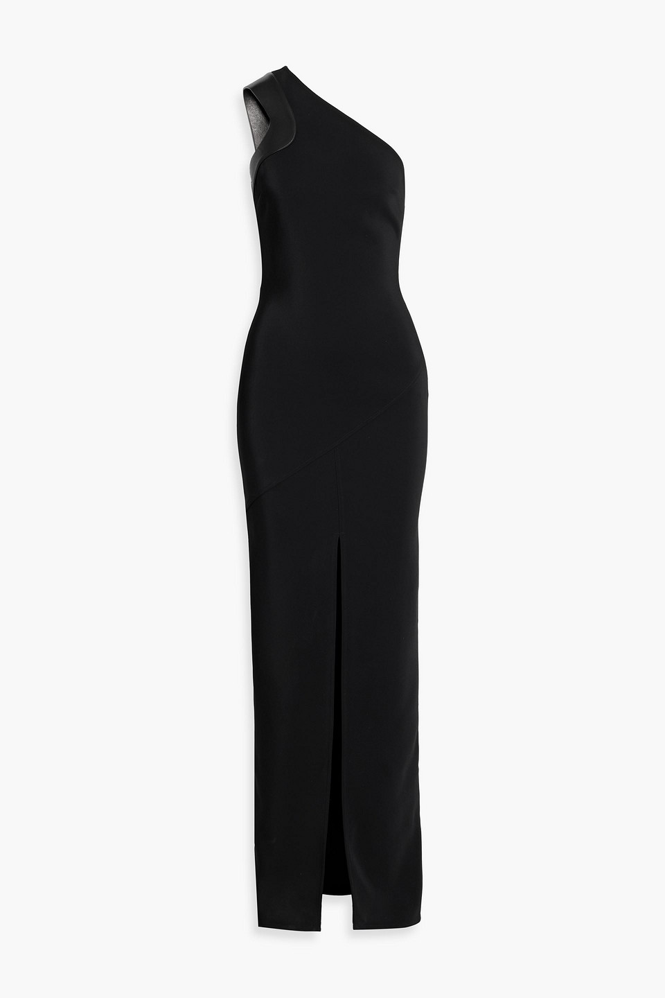 Tom Ford One-shoulder Stretch-cady Gown In Black