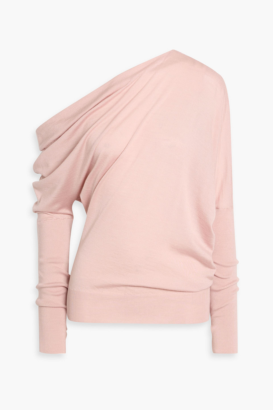 tom ford - one-shoulder cashmere and silk-blend sweater - pink - s