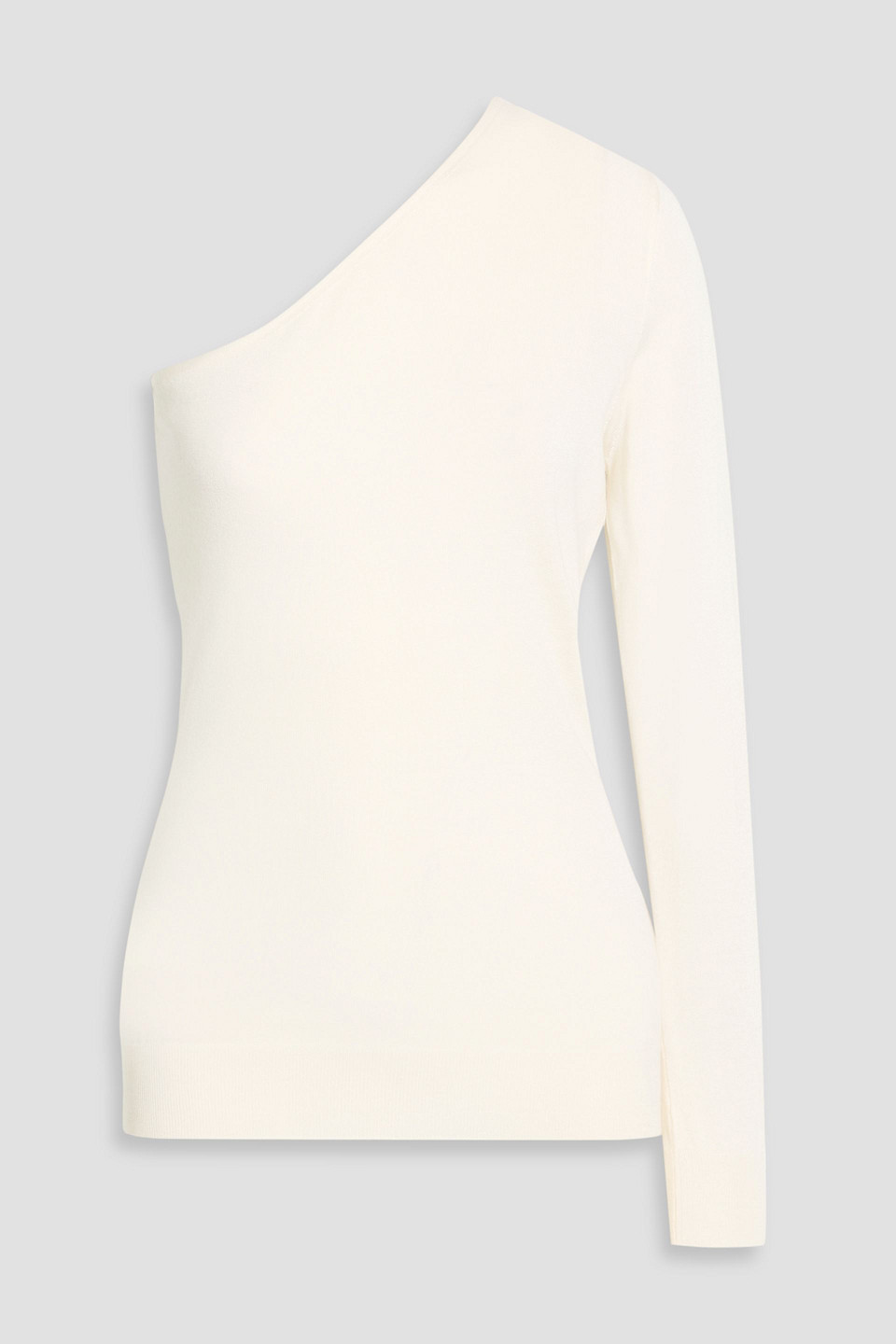 Tom Ford One-sleeve Cashmere And Silk-blend Sweater In White