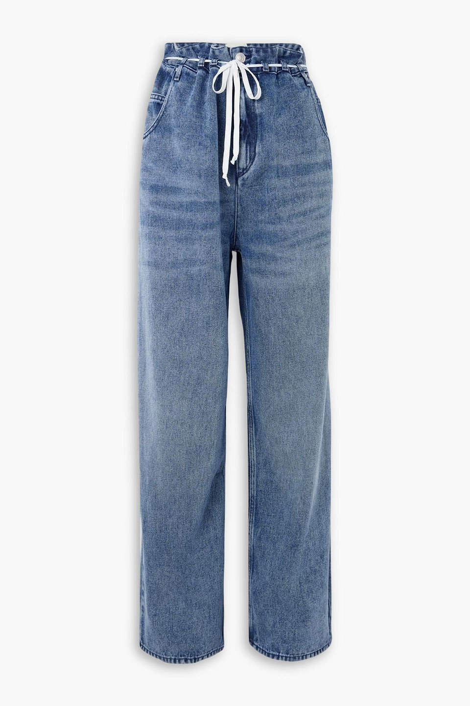 isabel marant - jordy high-rise wide-leg jeans - blue - fr 36