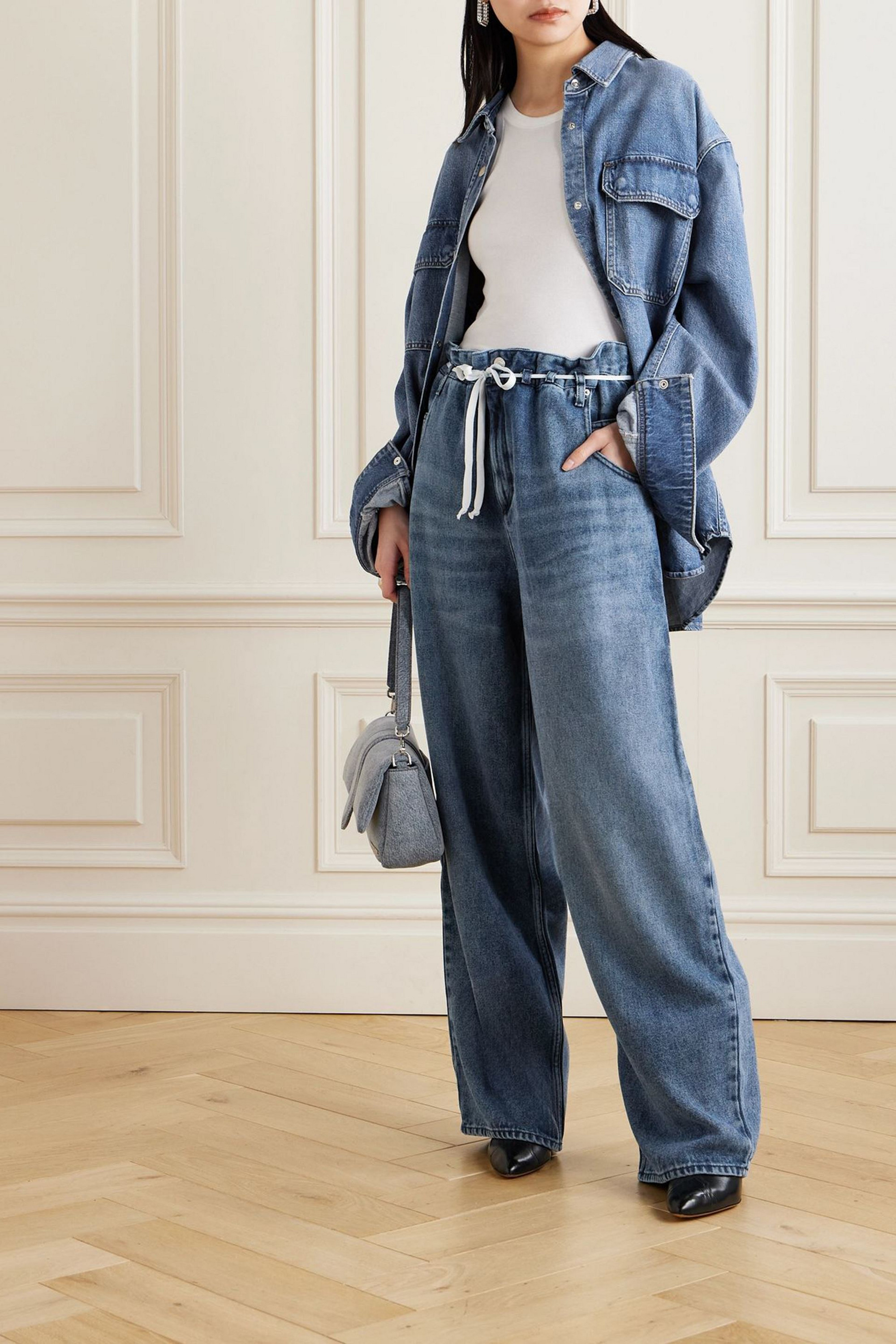 Isabel Marant Jordy high-rise wide-leg jeans