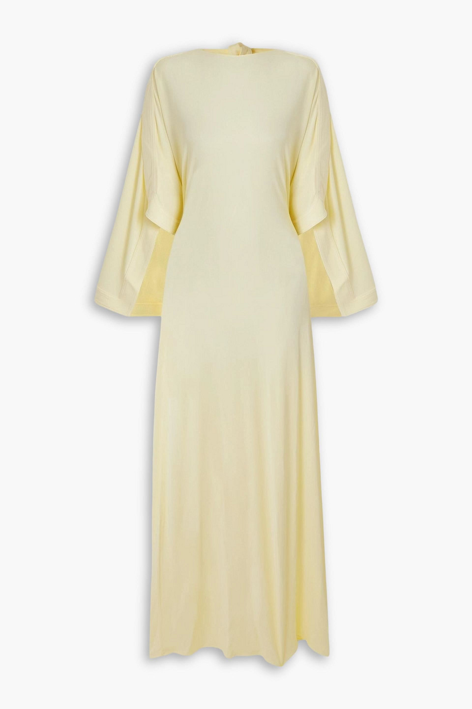 16arlington - catius open-back jersey maxi dress - yellow - uk 8
