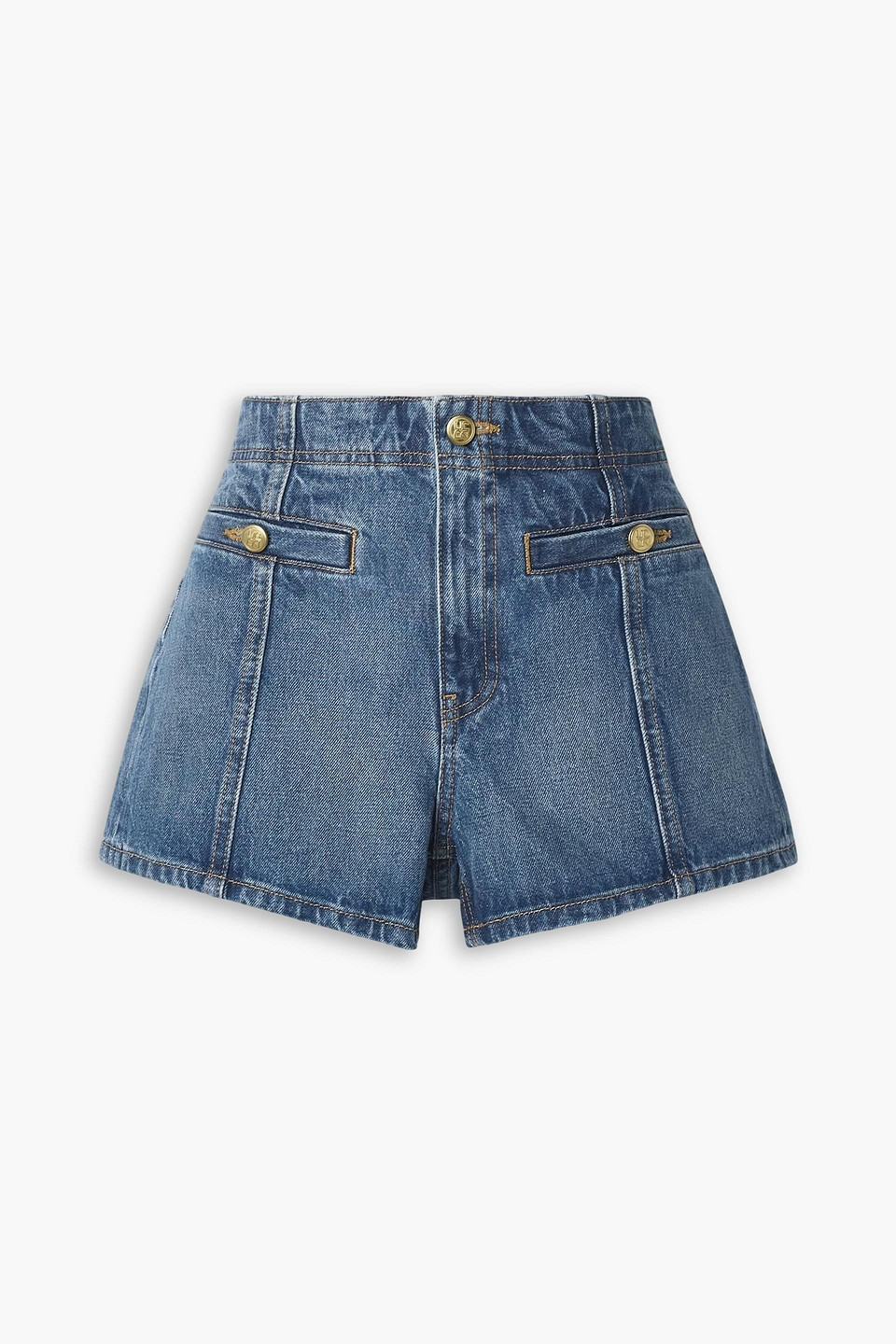 Ulla Johnson The Camille Denim Shorts In Blue