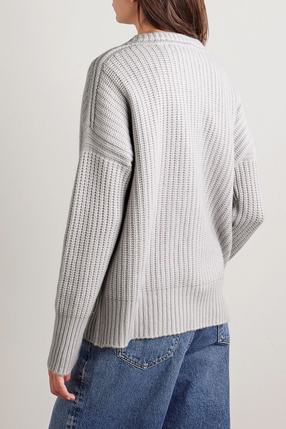  La Ligne - Toujours Henley-rippstrickpullover Aus Kaschmir - Grau - M 
