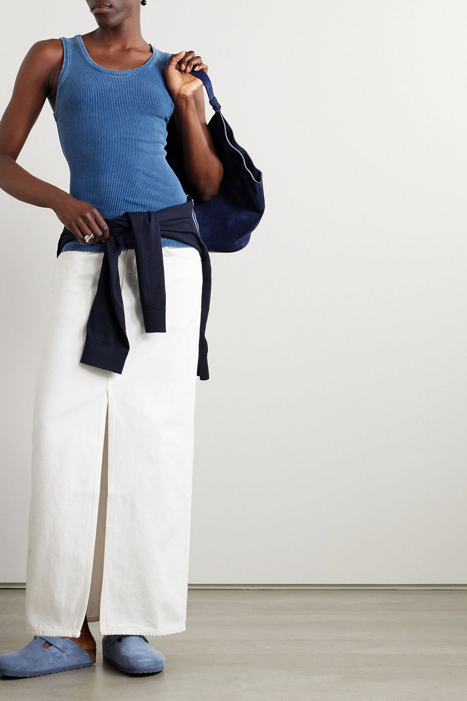  Agolde - Leif Denim Maxi Skirt - White - 29 