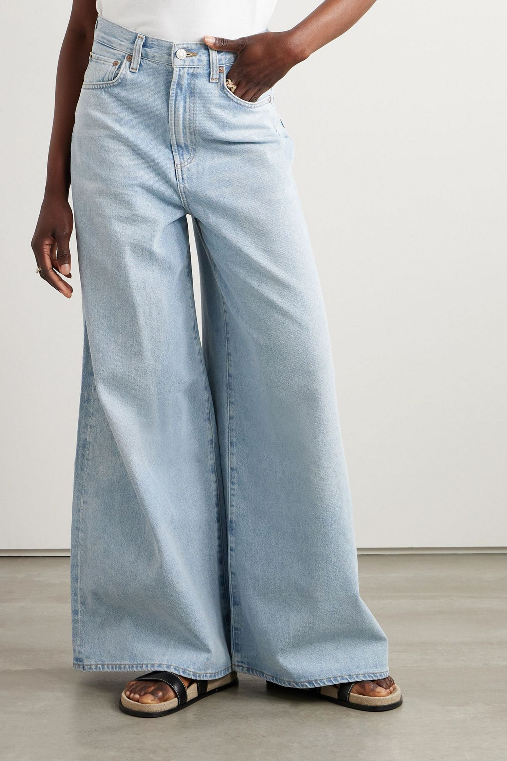 Agolde Nolan high-rise wide-leg jeans