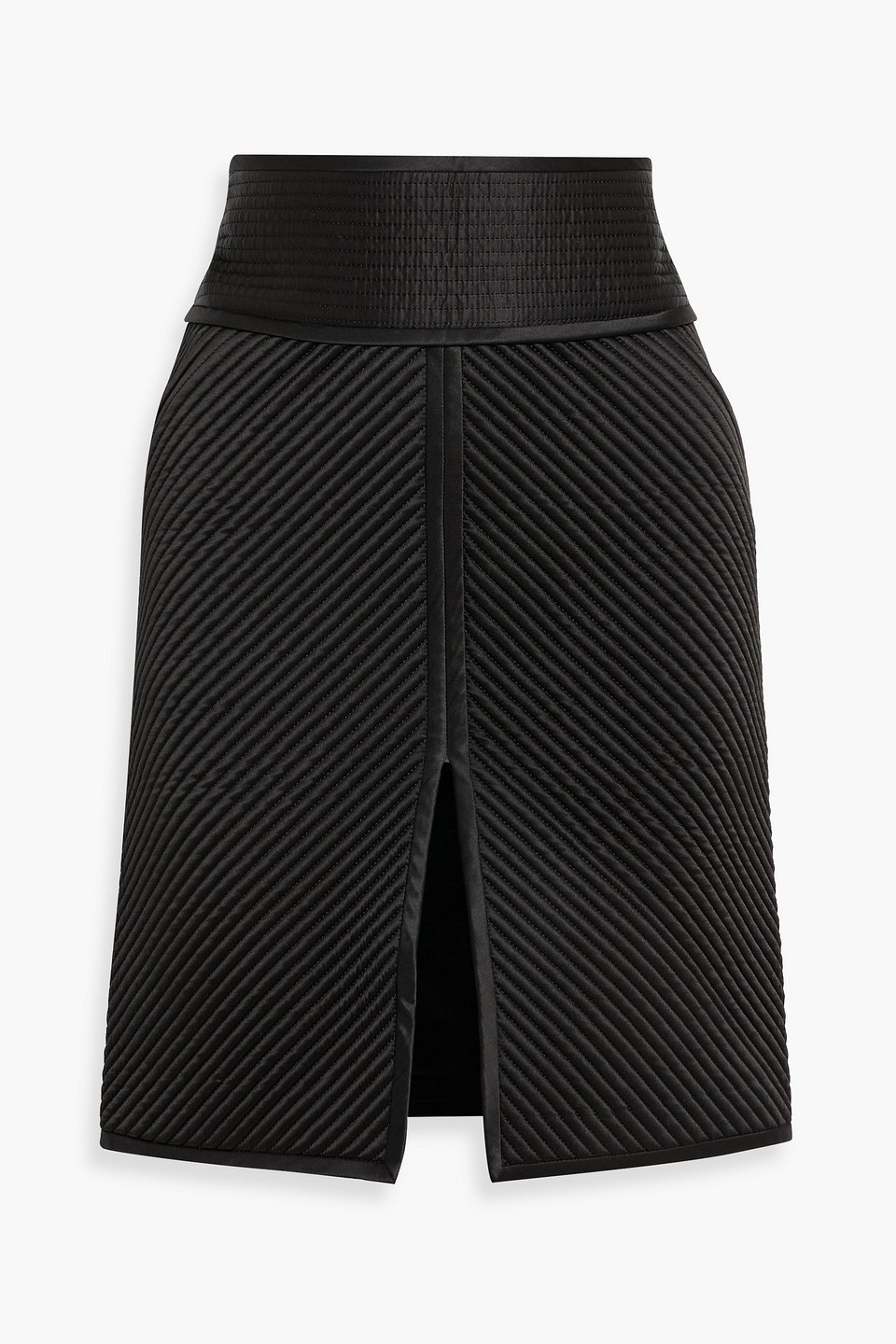 tom ford - quilted silk skirt - black - it 34