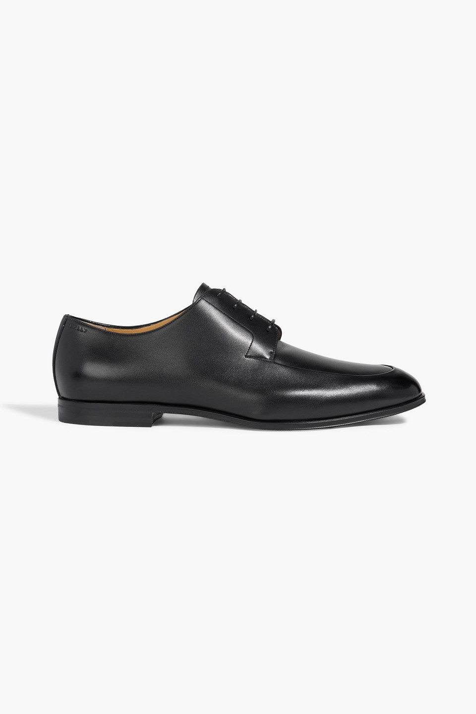 bally - wanset leather derby shoes - black - eu 42.5