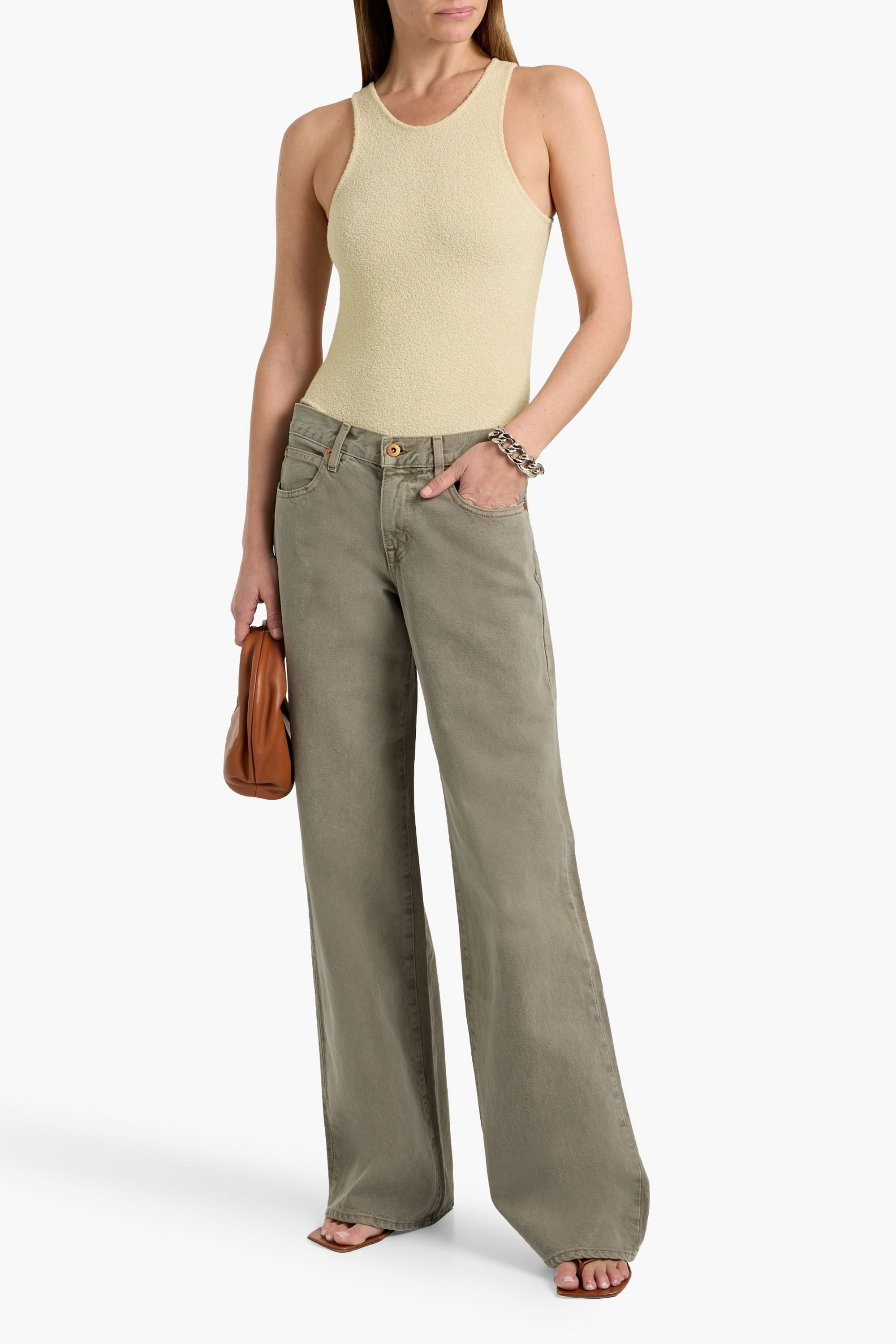 SLVRLAKE Mica low-rise wide-leg jeans