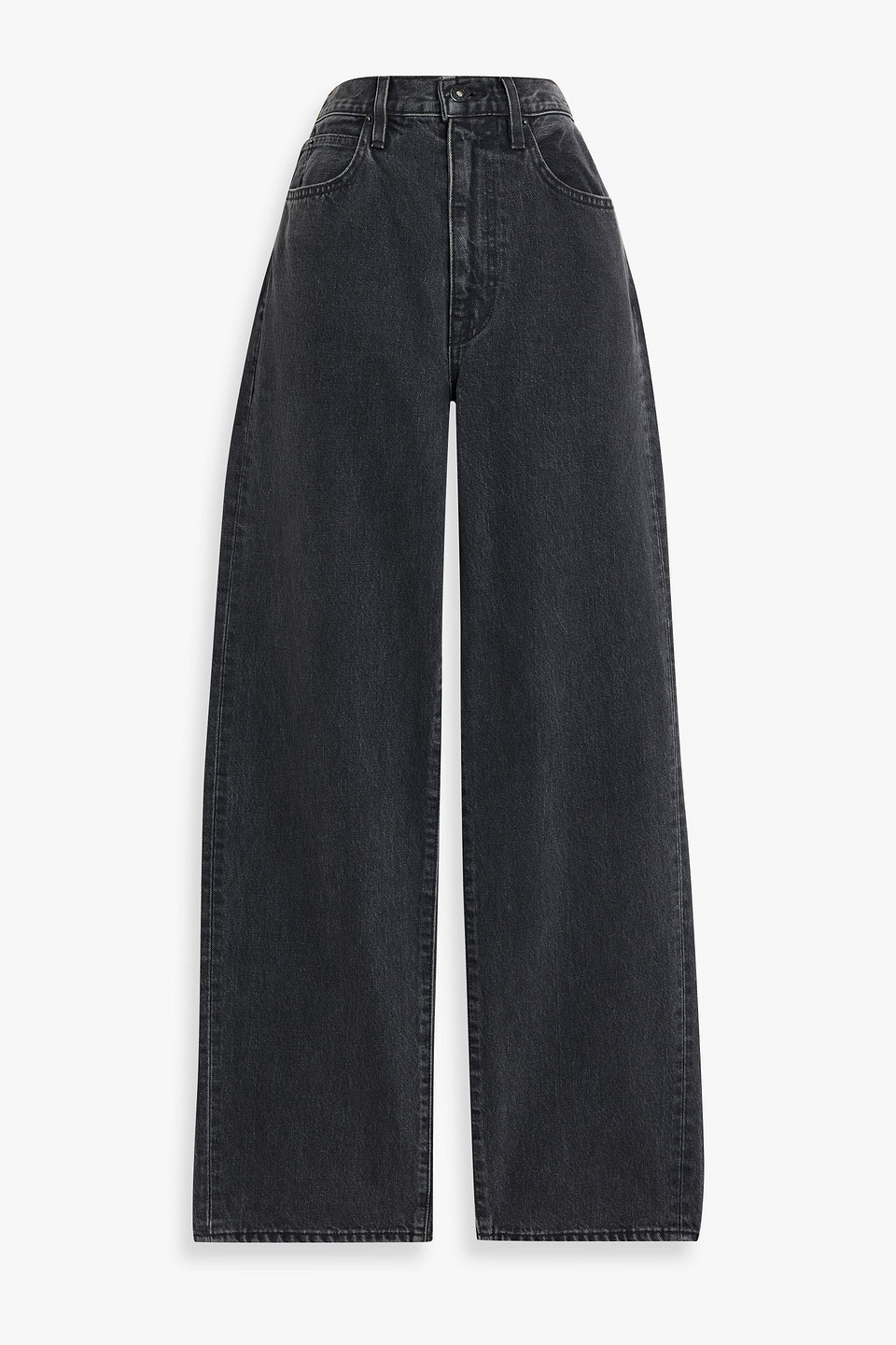 slvrlake - koko high-rise wide-leg jeans - gray - 23