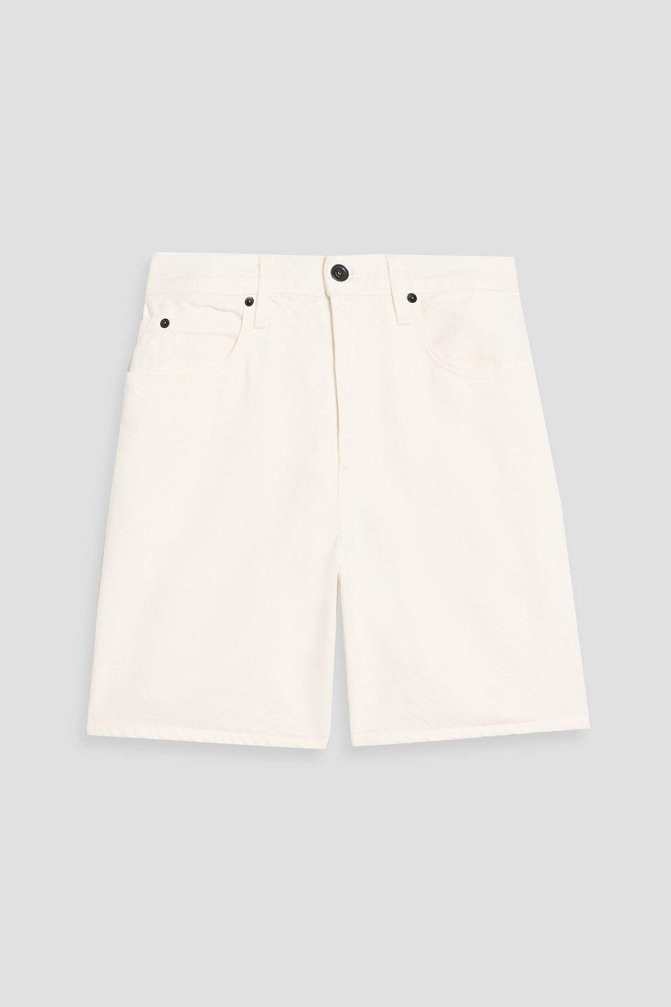 Slvrlake Square Denim Shorts In White
