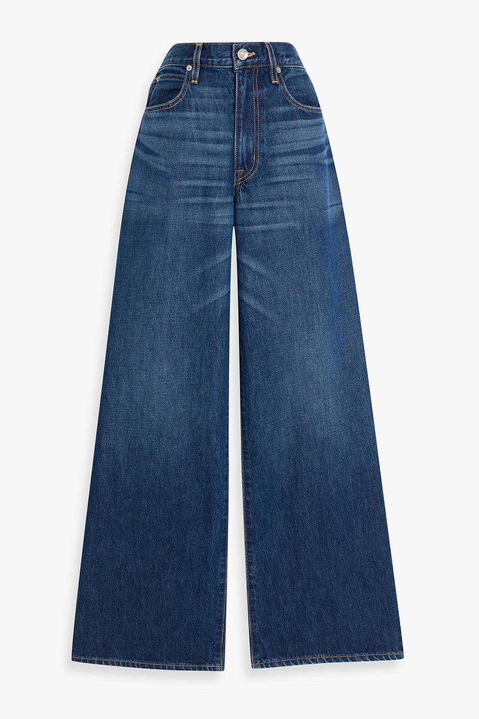slvrlake - selena high-rise wide-leg jeans - blue - 24
