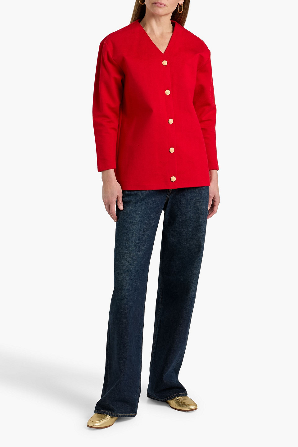 Bally Knitted Jacket In Red
