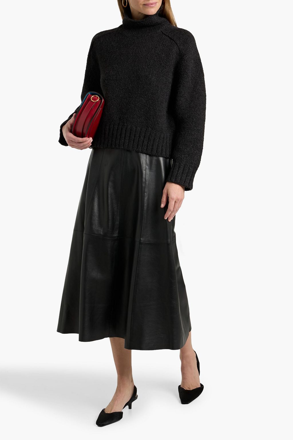 LOULOU DE SAISON Kean alpaca and wool-blend turtleneck sweater