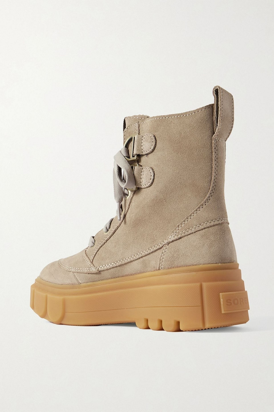 Sorel - Caribou Schnürstiefel Aus Veloursleder - Neutral - Us 5.5 