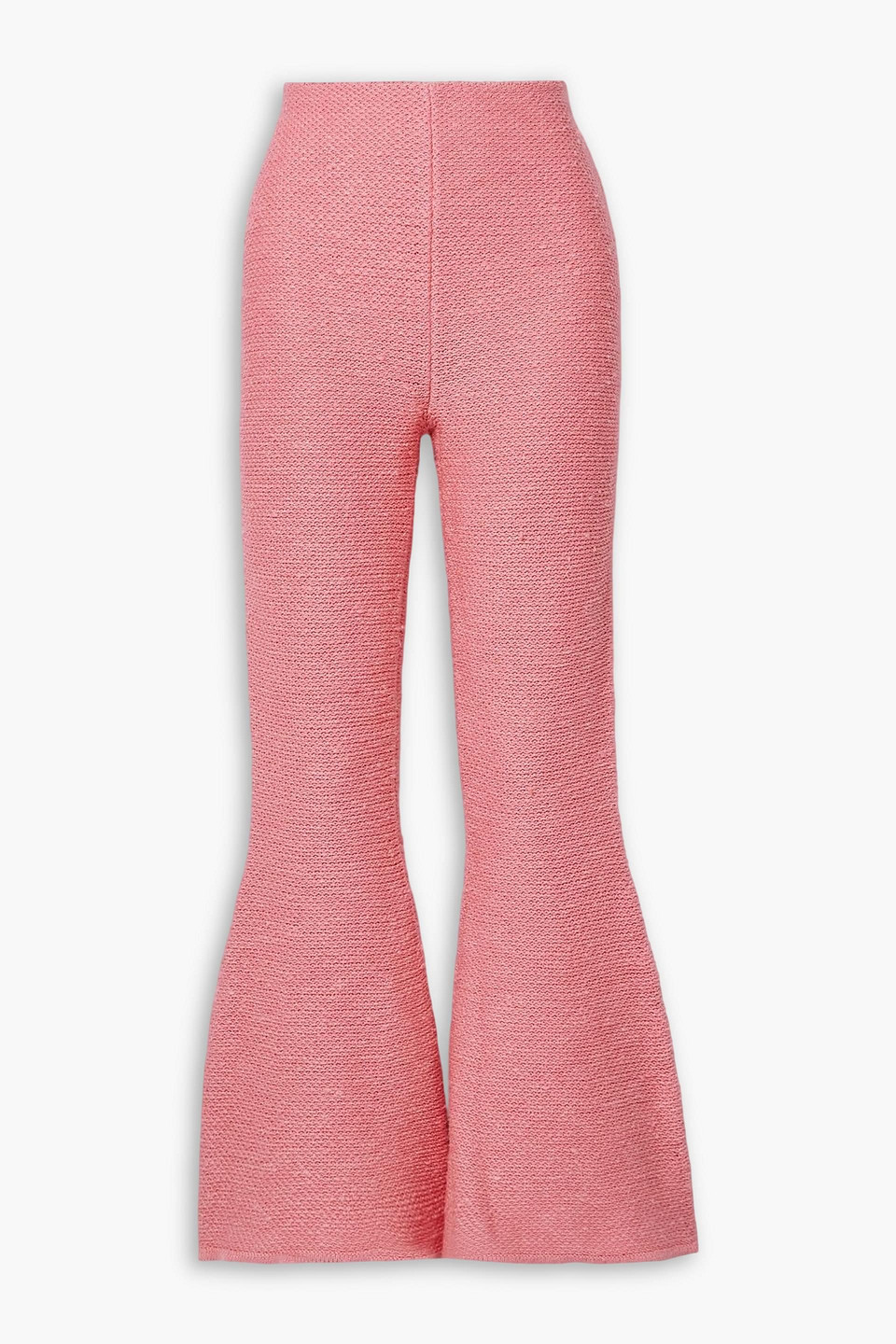 gabriela hearst - karpo silk, wool and cashmere-blend flared pants - pink - xs