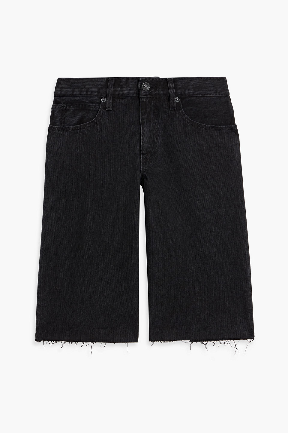 Slvrlake Mica Denim Shorts In Black