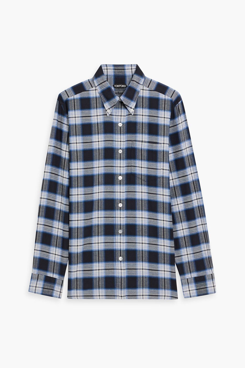 TOM FORD Checked cotton-poplin shirt | THE OUTNET