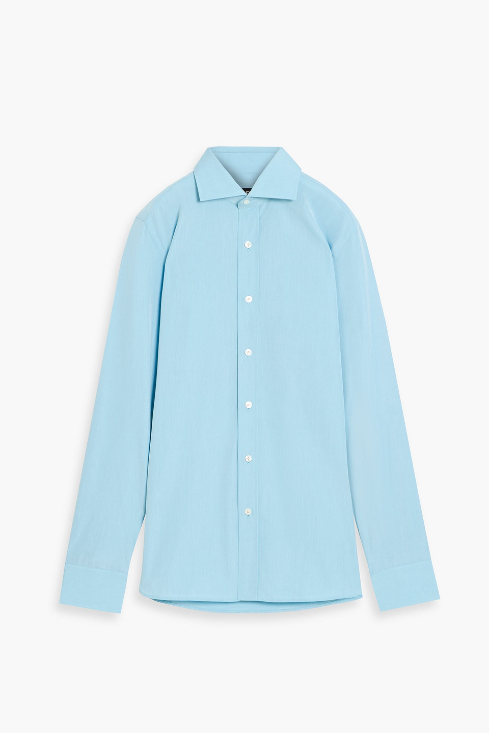 tom ford - cotton shirt - blue - eu 39