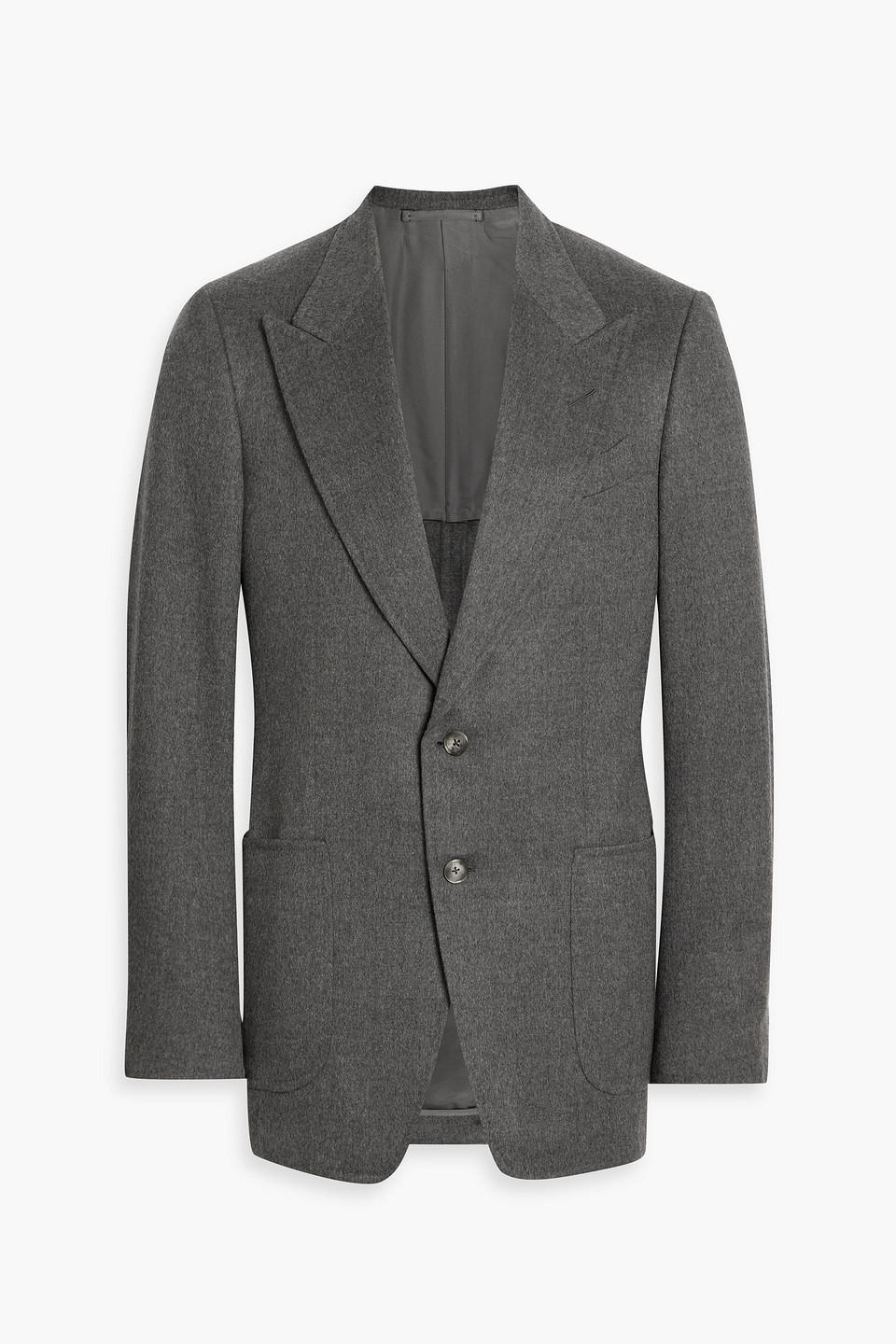 tom ford - cashmere-felt blazer - gray - it 48