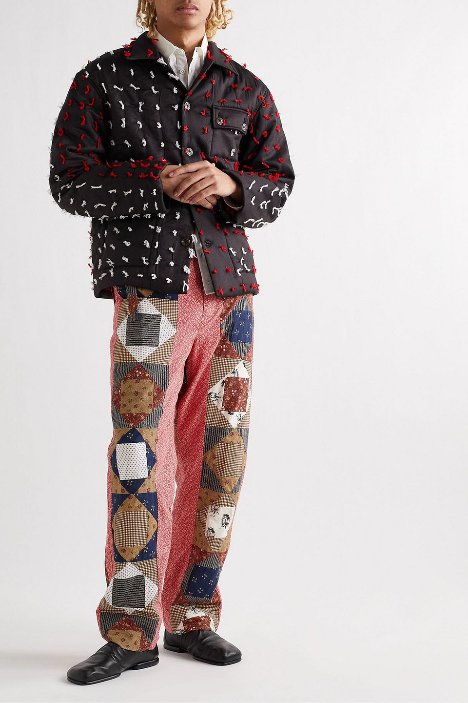  Bode - Embroidered Tencel™-twill Jacket - Black - M/l 
