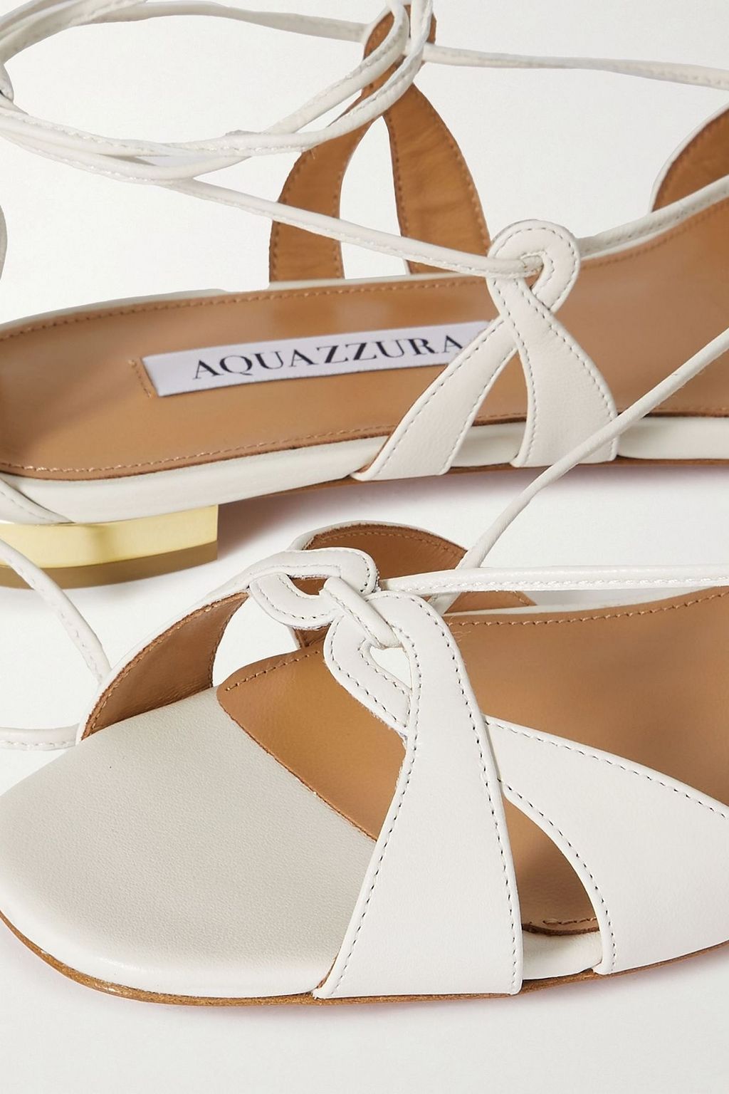 AQUAZZURA Cala di Volpe leather sandals | THE OUTNET