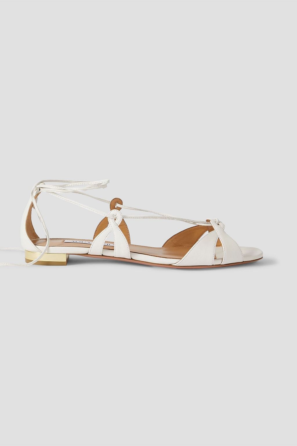 AQUAZZURA Cala di Volpe leather sandals | THE OUTNET