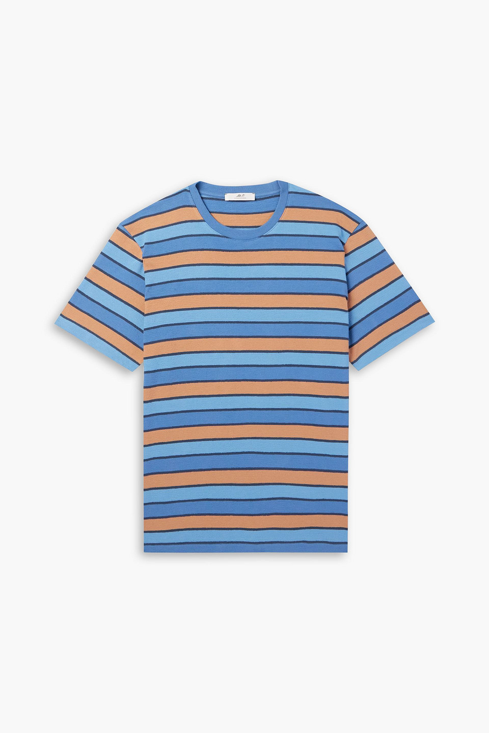mr p. - striped cotton-jersey t-shirt - blue - xxl