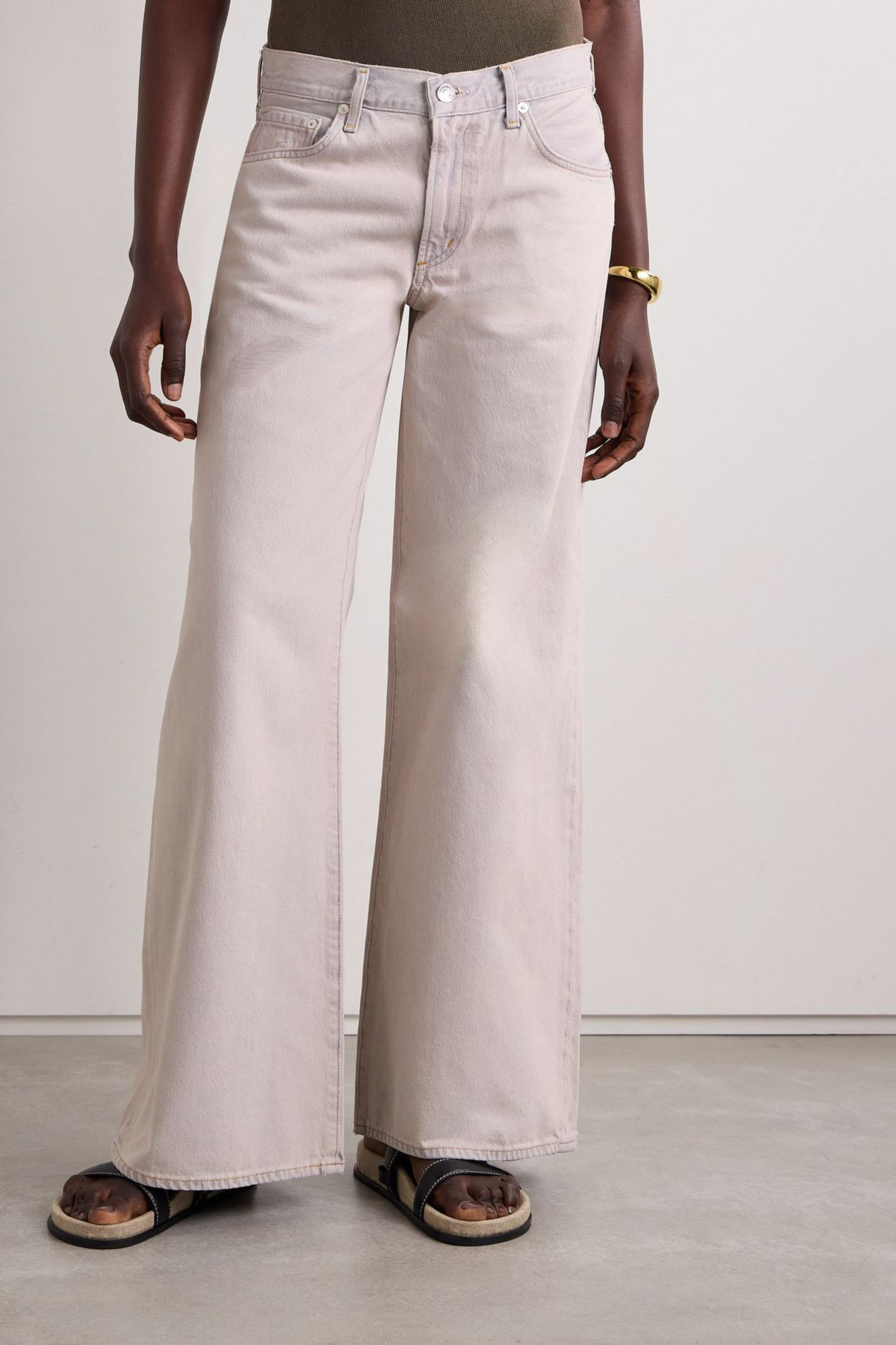 Agolde Clara Baggy low-rise wide-leg jeans
