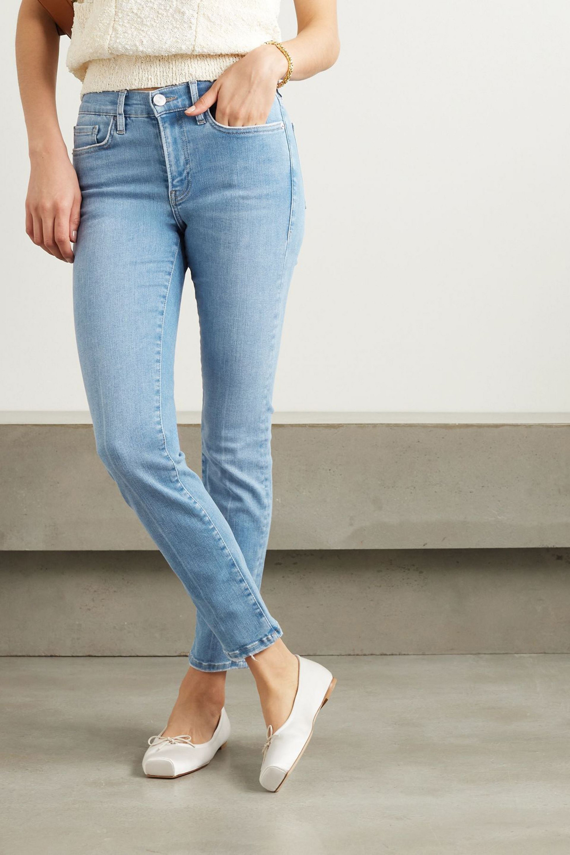 FRAME Le Garcon cropped slim jeans