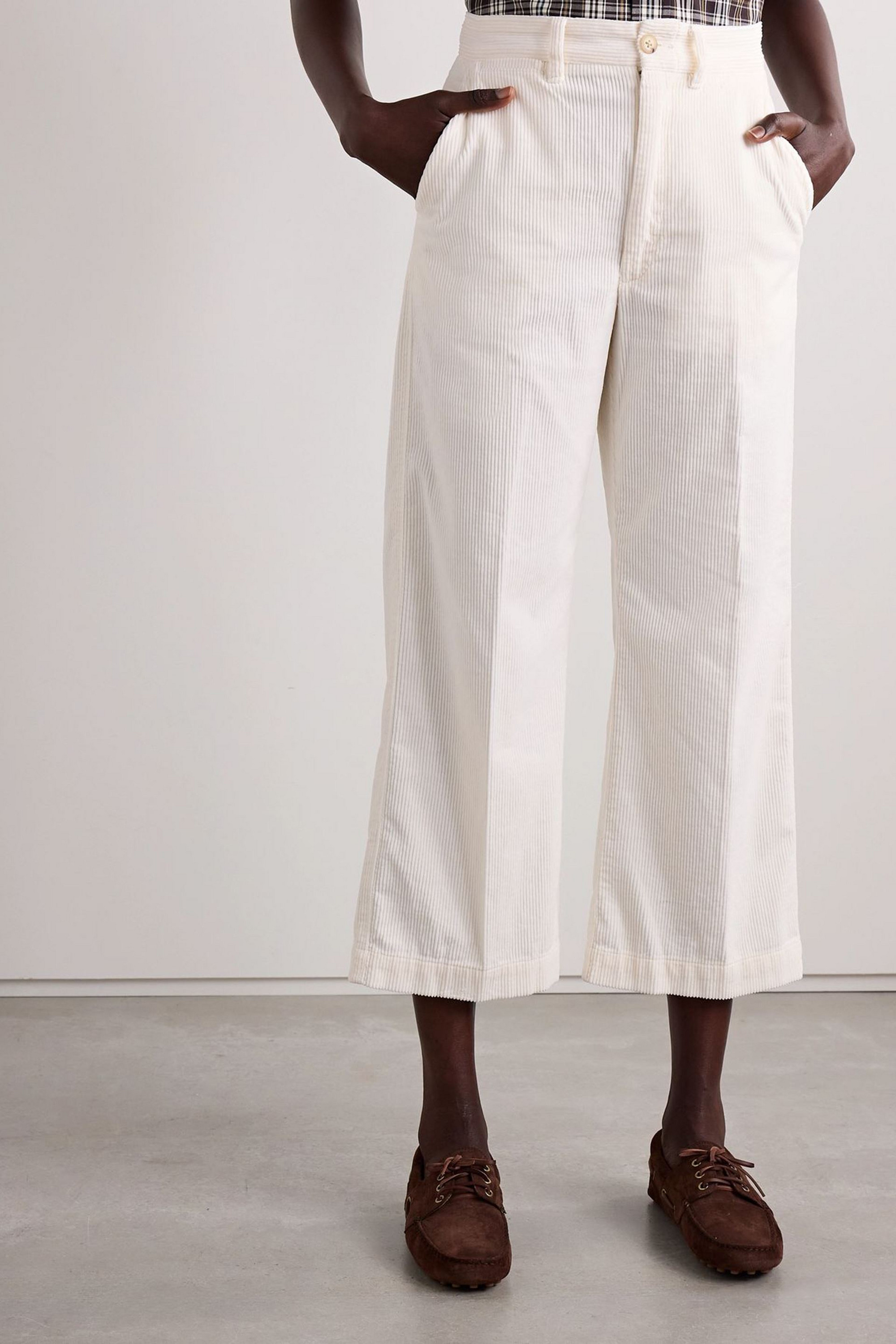 Polo Ralph Lauren Cropped cotton-corduroy wide-leg pants