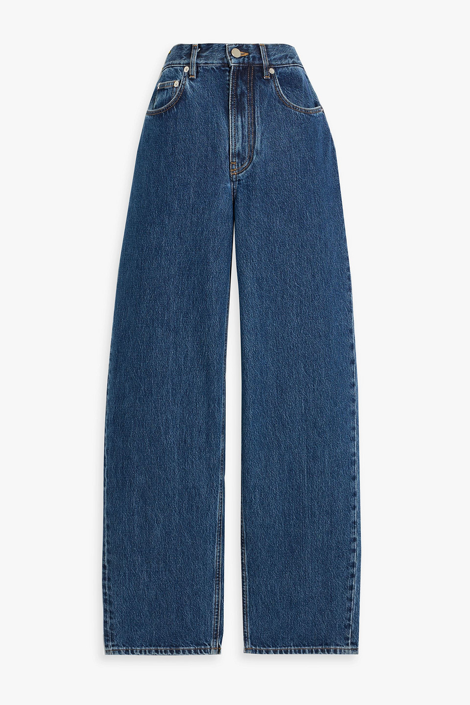 loulou de saison - samur high-rise straight-leg jeans - blue - 24
