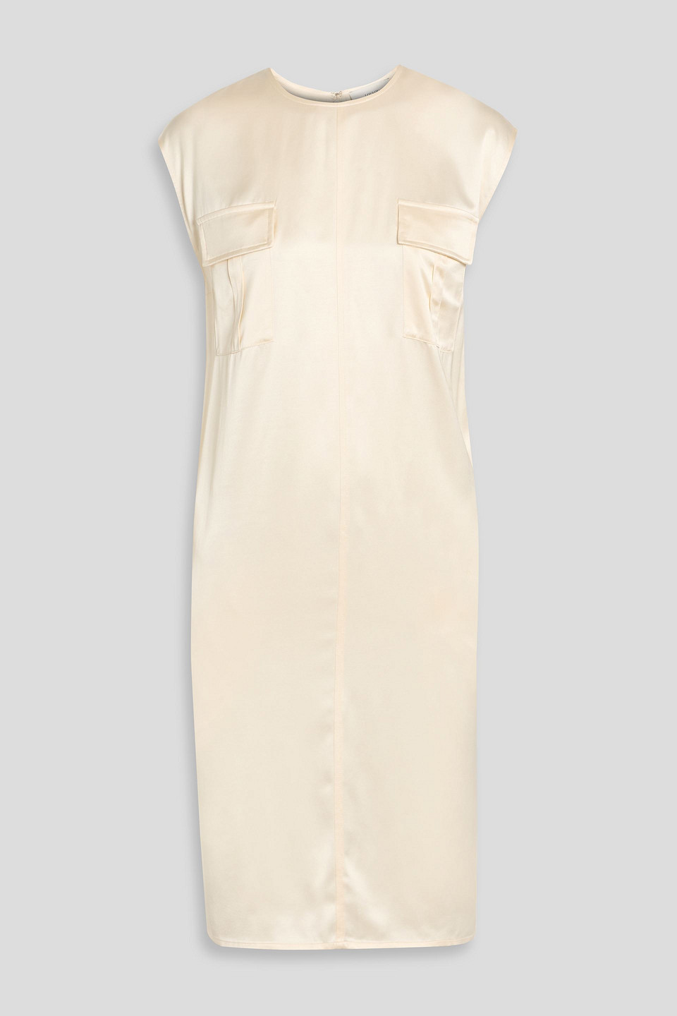 loulou de saison - seena satin dress - white - xs