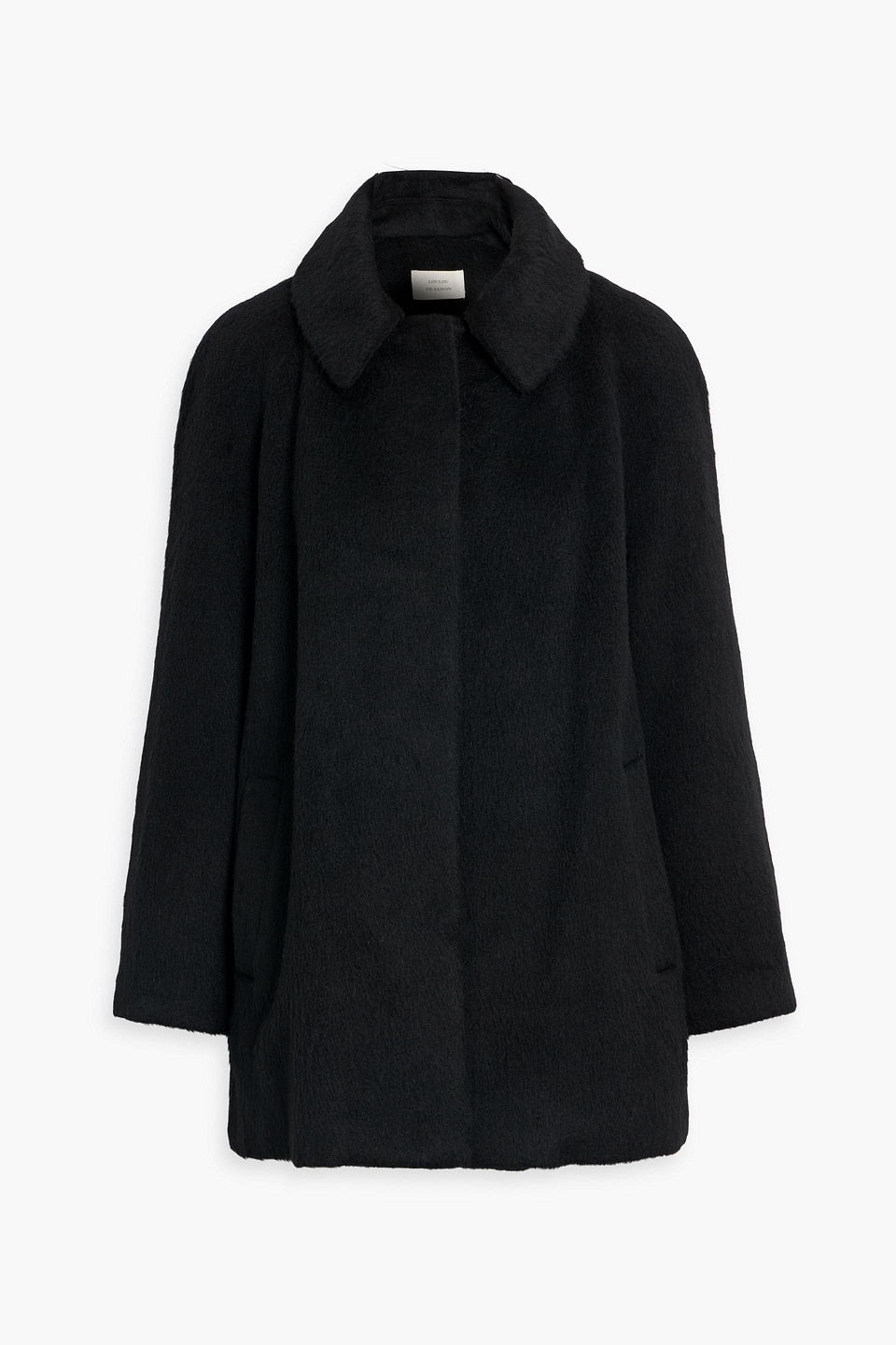 loulou de saison - jakob alpaca and wool-blend jacket - black - fr 34