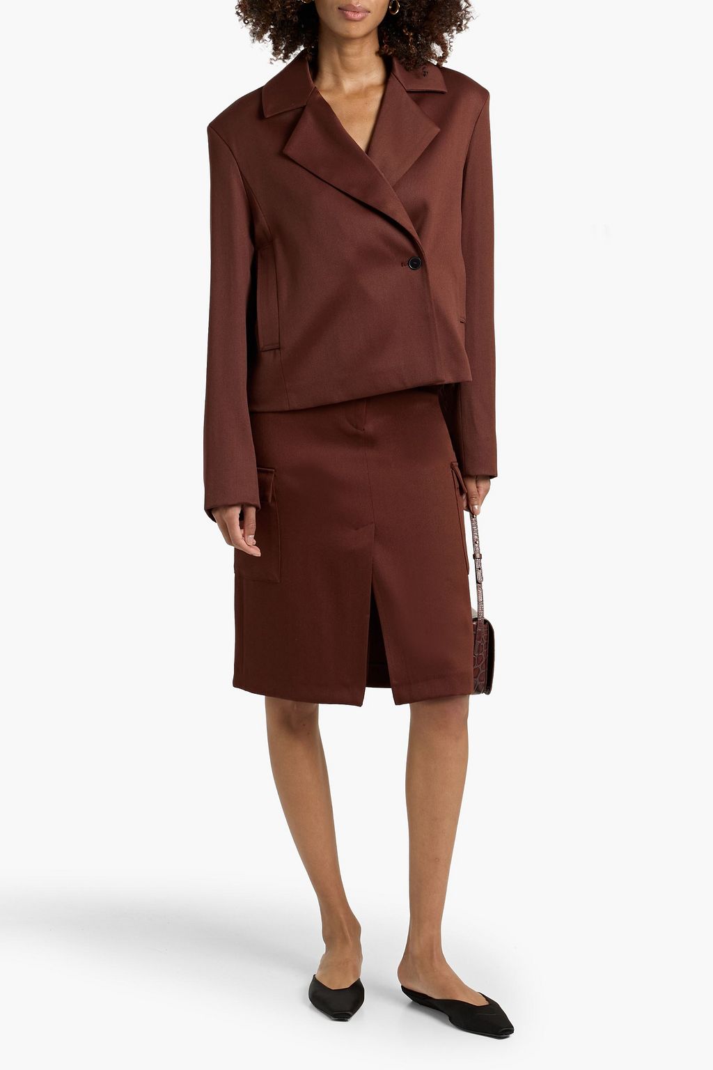 スカート HOLIDAY WOOL TWILL SLIM SKIRT CHECK SLIM SKIRT 26102008 | HOLIDAY (Women
