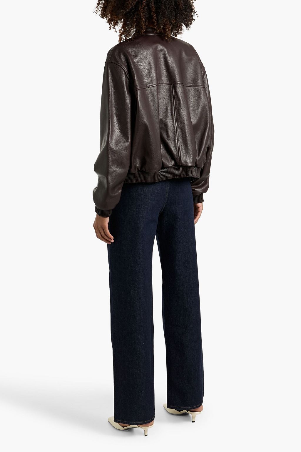 LOULOU DE SAISON Marlow leather bomber jacket | THE OUTNET