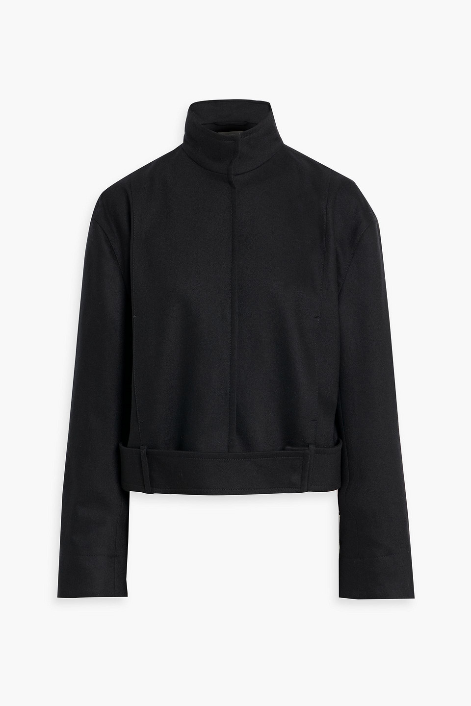 loulou de saison - faes wool-blend jacket - black - fr 34