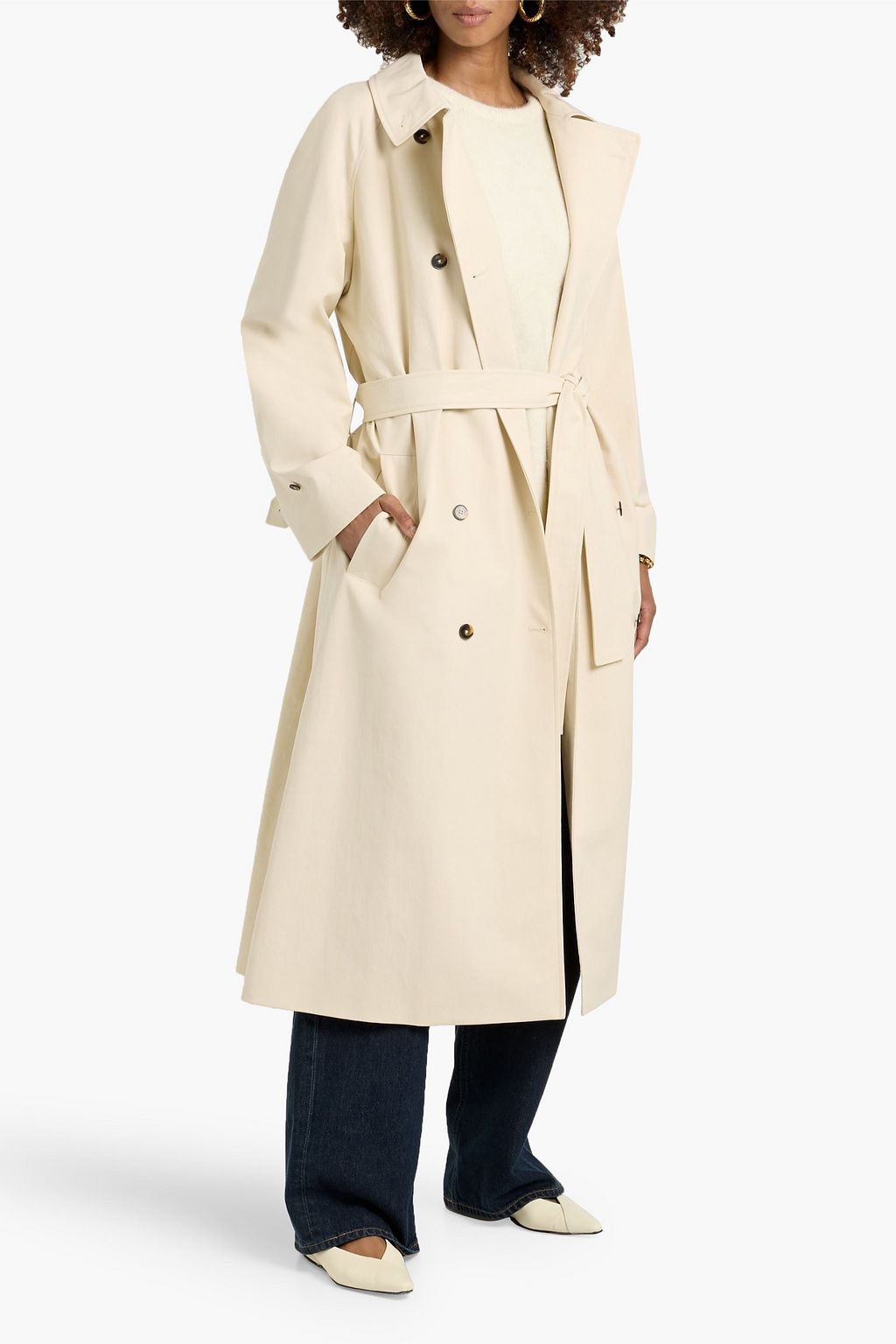 LOULOU DE SAISON Zuri cotton-gabardine trench coat | THE OUTNET