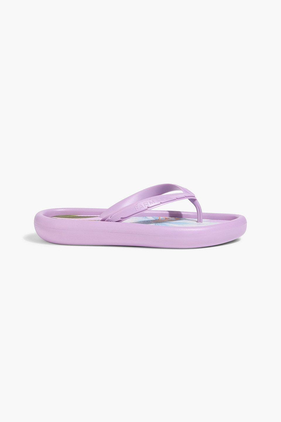 Farm Rio Canoe Printed Rubber Flip Flops In Multi