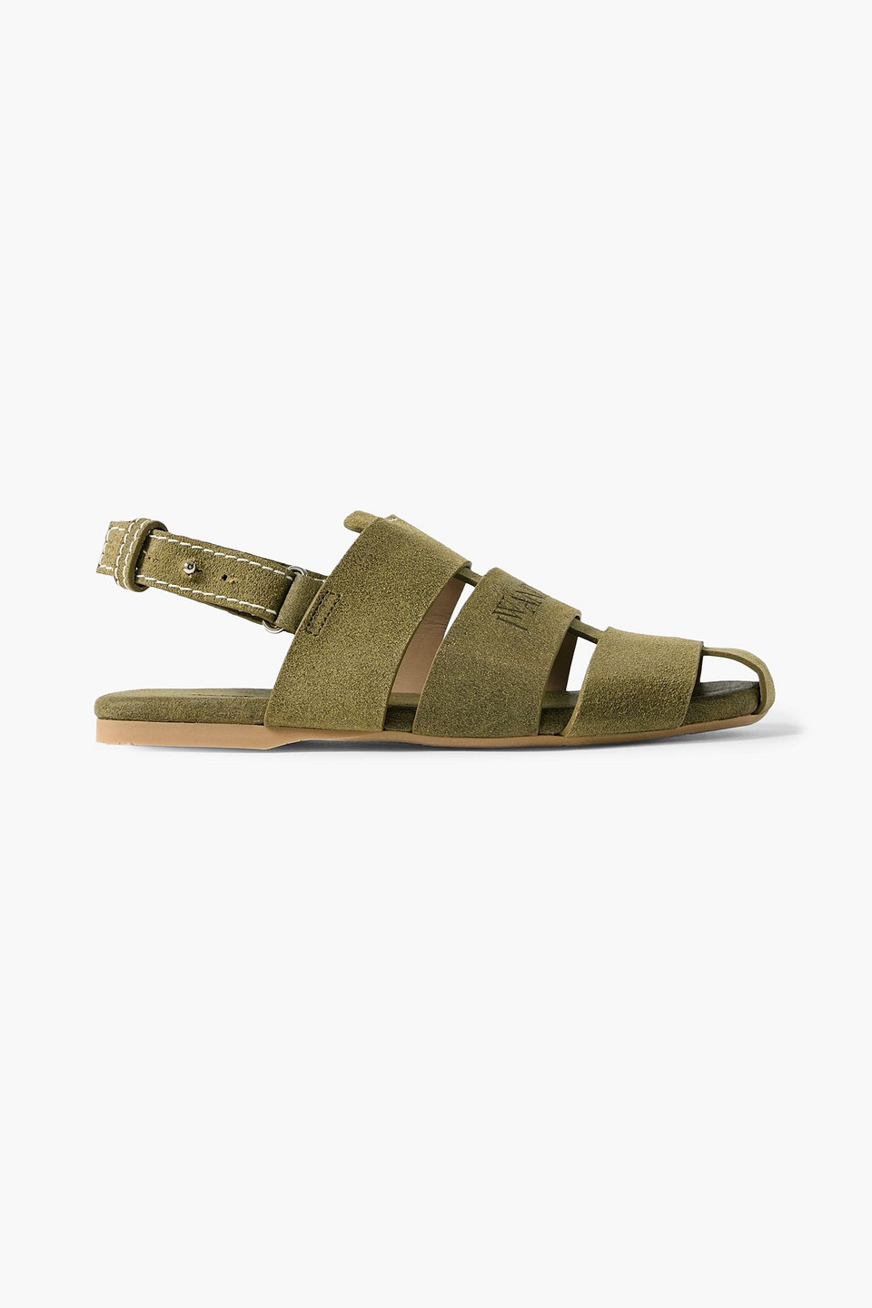 jw anderson - suede sandals - green - eu 38
